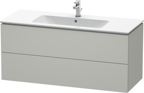 Duravit L-Cube szekrény 122x48.1x55 cm Függesztett, mosdó alatti szürke LC624300707