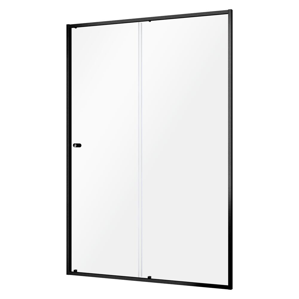 Sealskin Contour zuhanyajtók 120 cm tolható fekete matt/átlátszó üveg CD121206195100