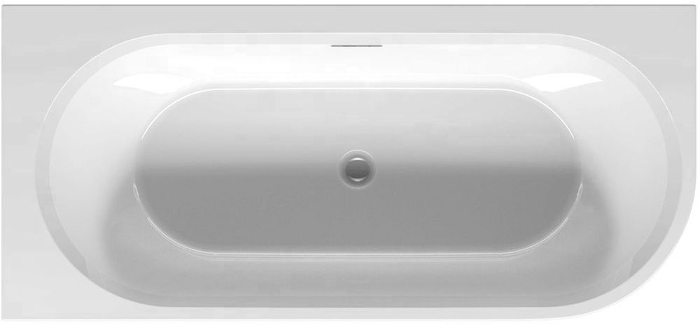 Riho Desire fal mellé szerelhető fűrdőkád 184x84 cm ovális fehér B087007005