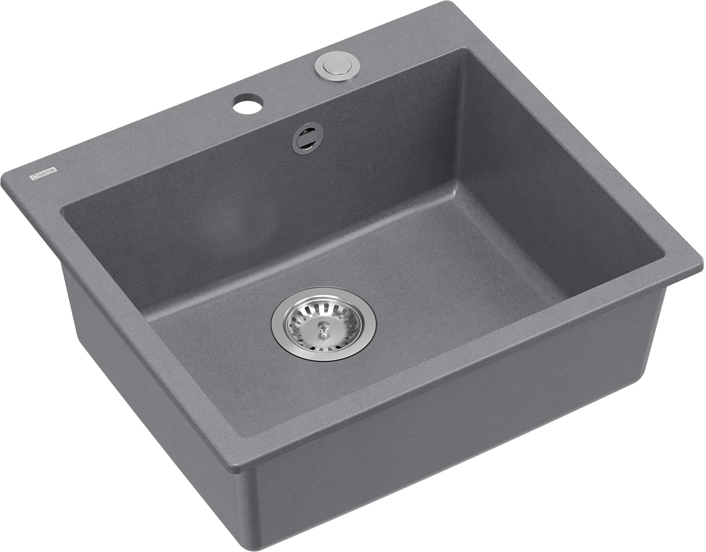 Quadron Morgan graniteq mosogató 57x50 cm szürke/grafit/onix HB8304U5-BS_P2O