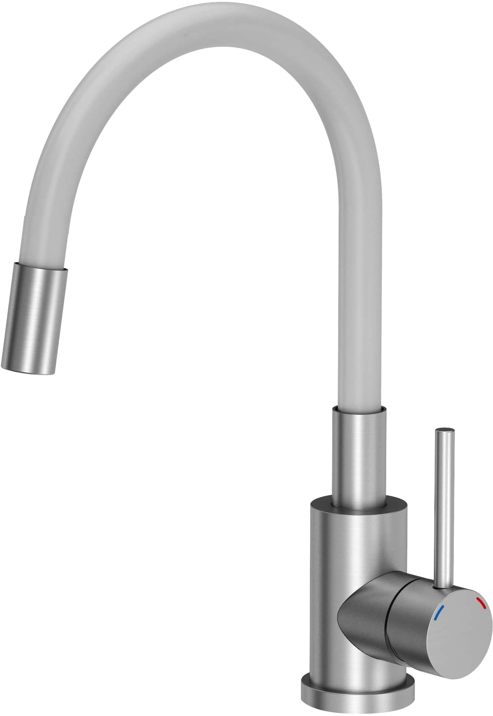 Quadron Maggie konyhai csaptelep álló rozsdamentes acél-fehér 3323503WH