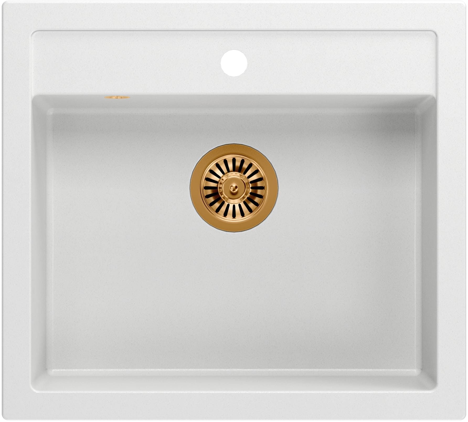 Quadron Bill graniteq mosogató 59.5x54 cm fehér HCQB6054U1_PVDC1