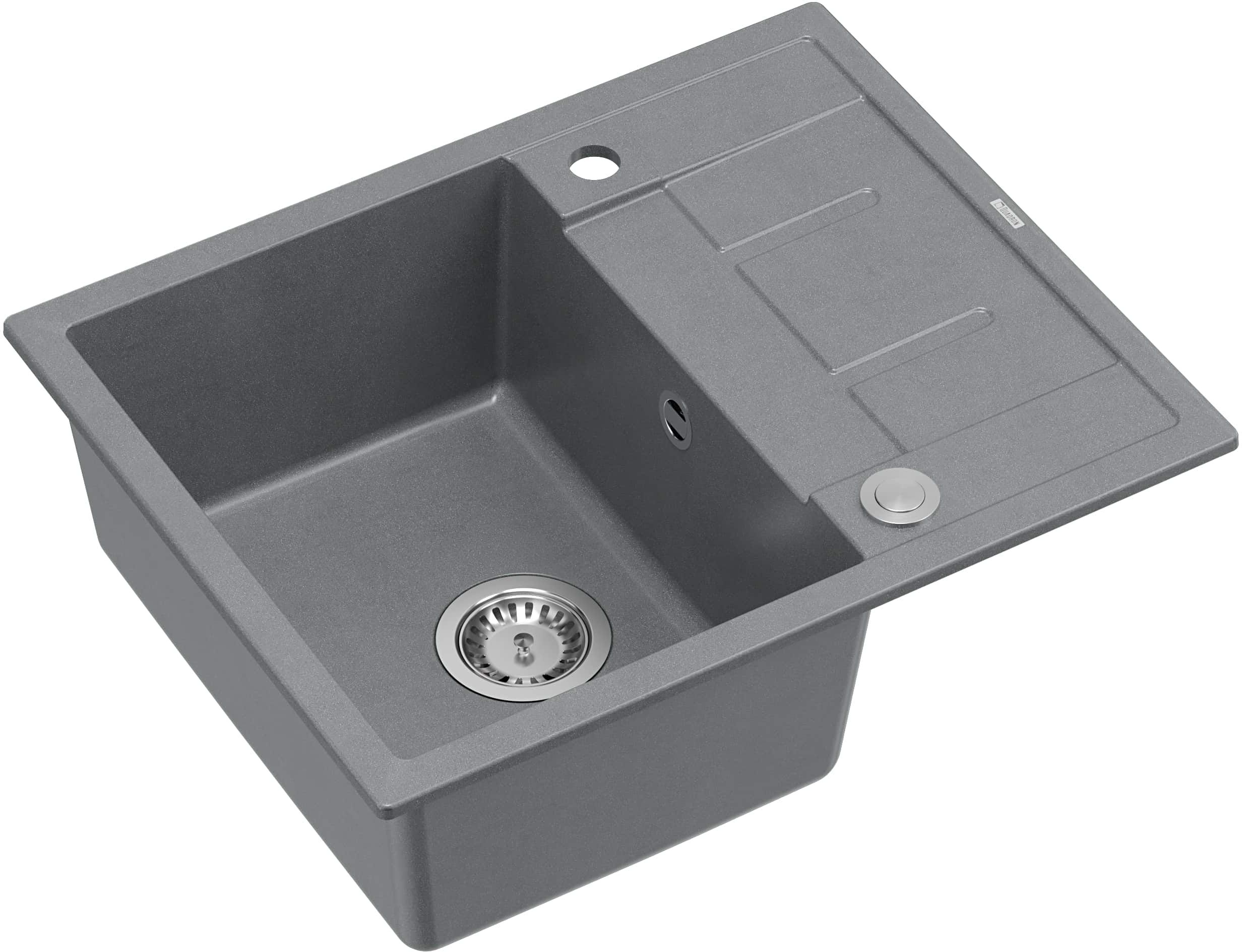 Quadron Morgan graniteq mosogató 62x50 cm szürke/grafit/onix HB8210U5-BS_P2O