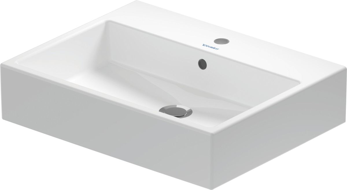 Duravit Vero Air mosdótál 60x47 cm négyszögletes beépíthető fehér 23506000001