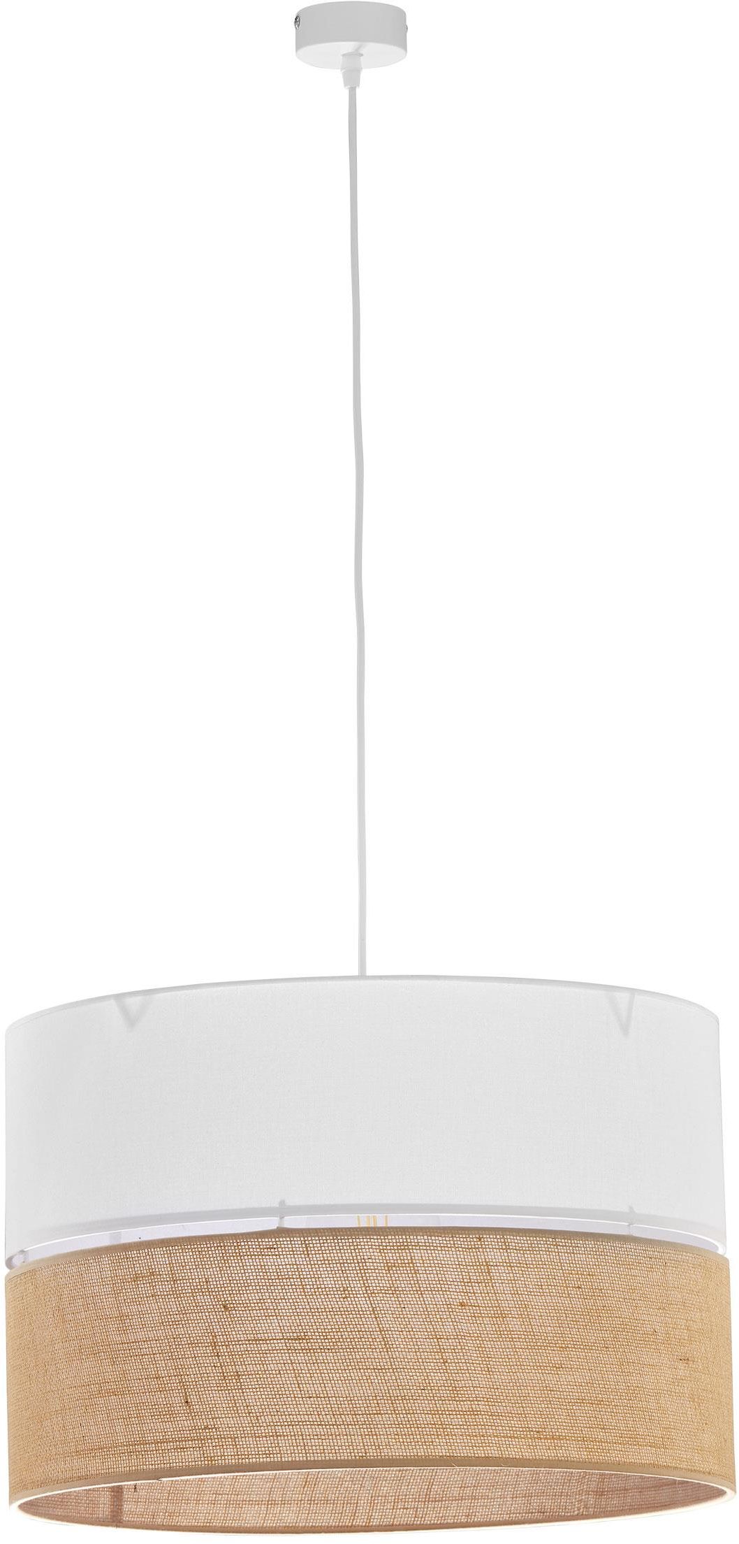 TK Lighting Linobianco függőlámpa 3x15 W fehér-barna 6573