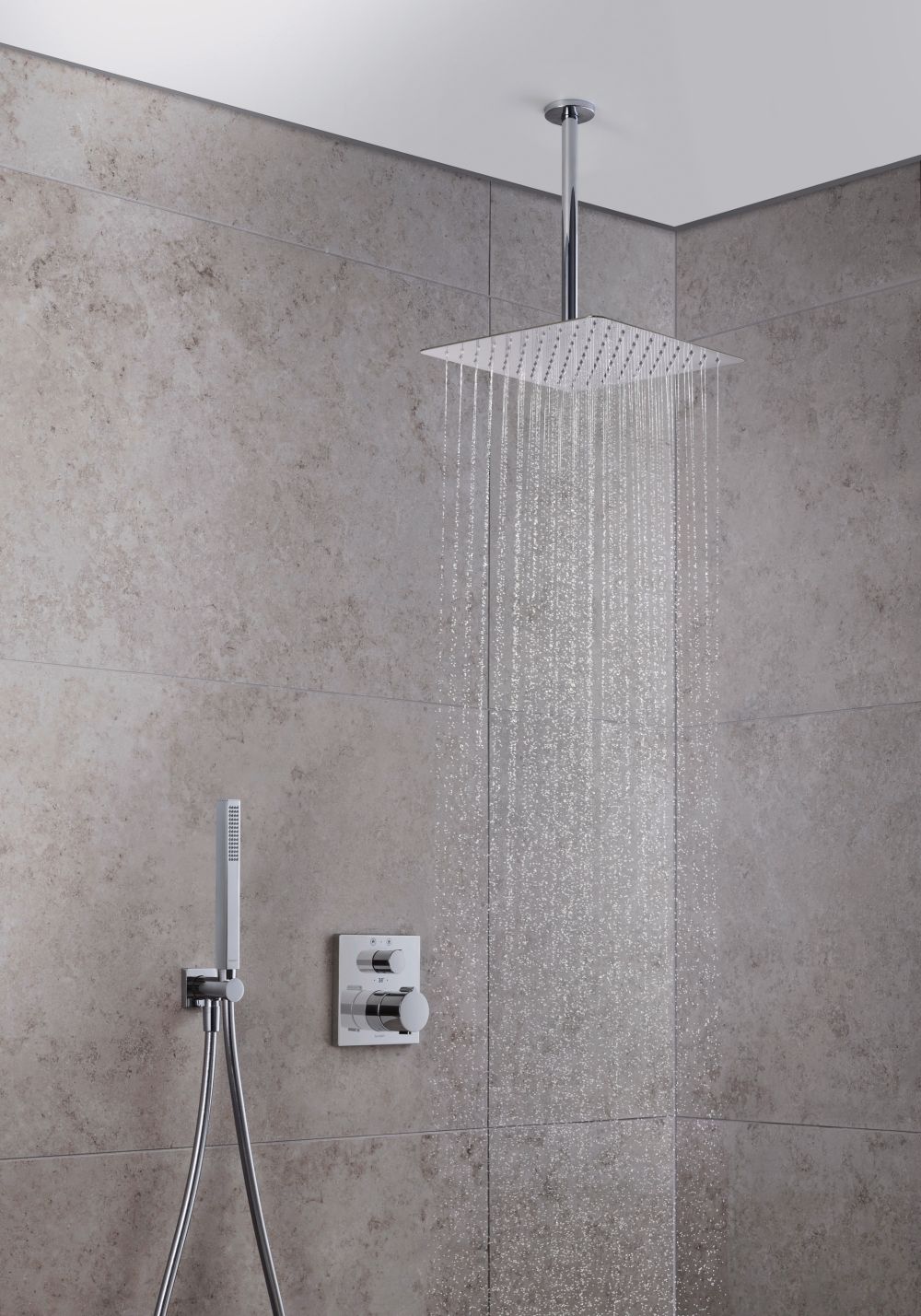 Duravit fejzuhany 20x20 cm négyzet króm UV0660030010