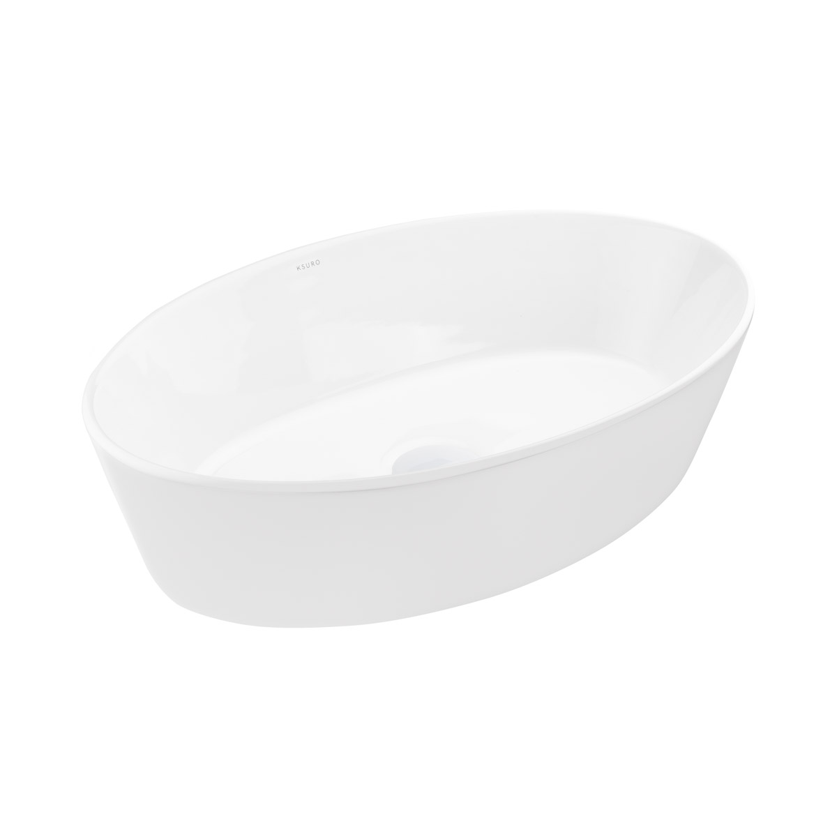 Ksuro 104 mosdótál 52x34.5 cm ovális mosdótálak fehér 20010000