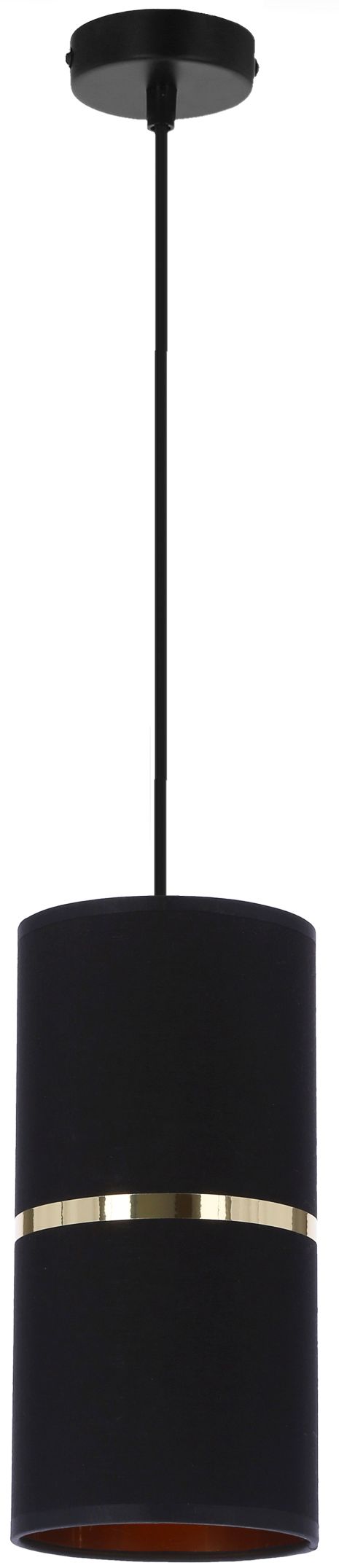 Candellux Gina függőlámpa 1x60 W fekete-arany 31-19639