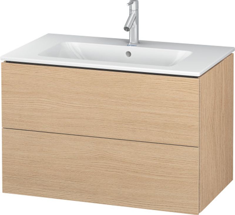 Duravit L-Cube szekrény 82x48.1x55 cm mosdókagyló alá akasztható tölgy LC624103030