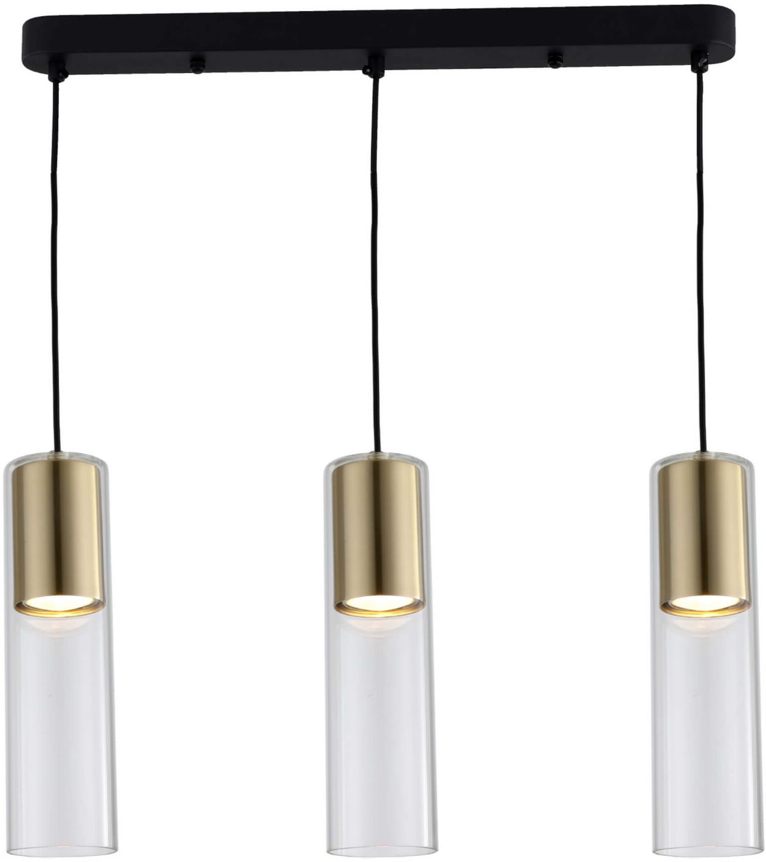 Light Prestige Manacor függőlámpa 3x50 W átlátszó-arany LP-232/3LGD