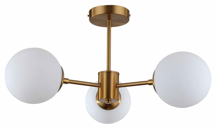 Light Prestige Roma mennyezeti lámpa 3x40 W fehér-arany LP-1345/3PGD