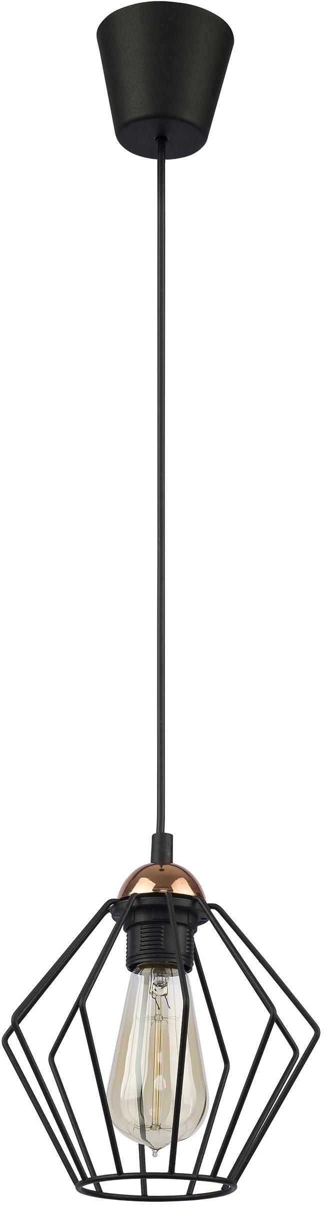 TK Lighting Galaxy függőlámpa 1x15 W fekete-réz 1642