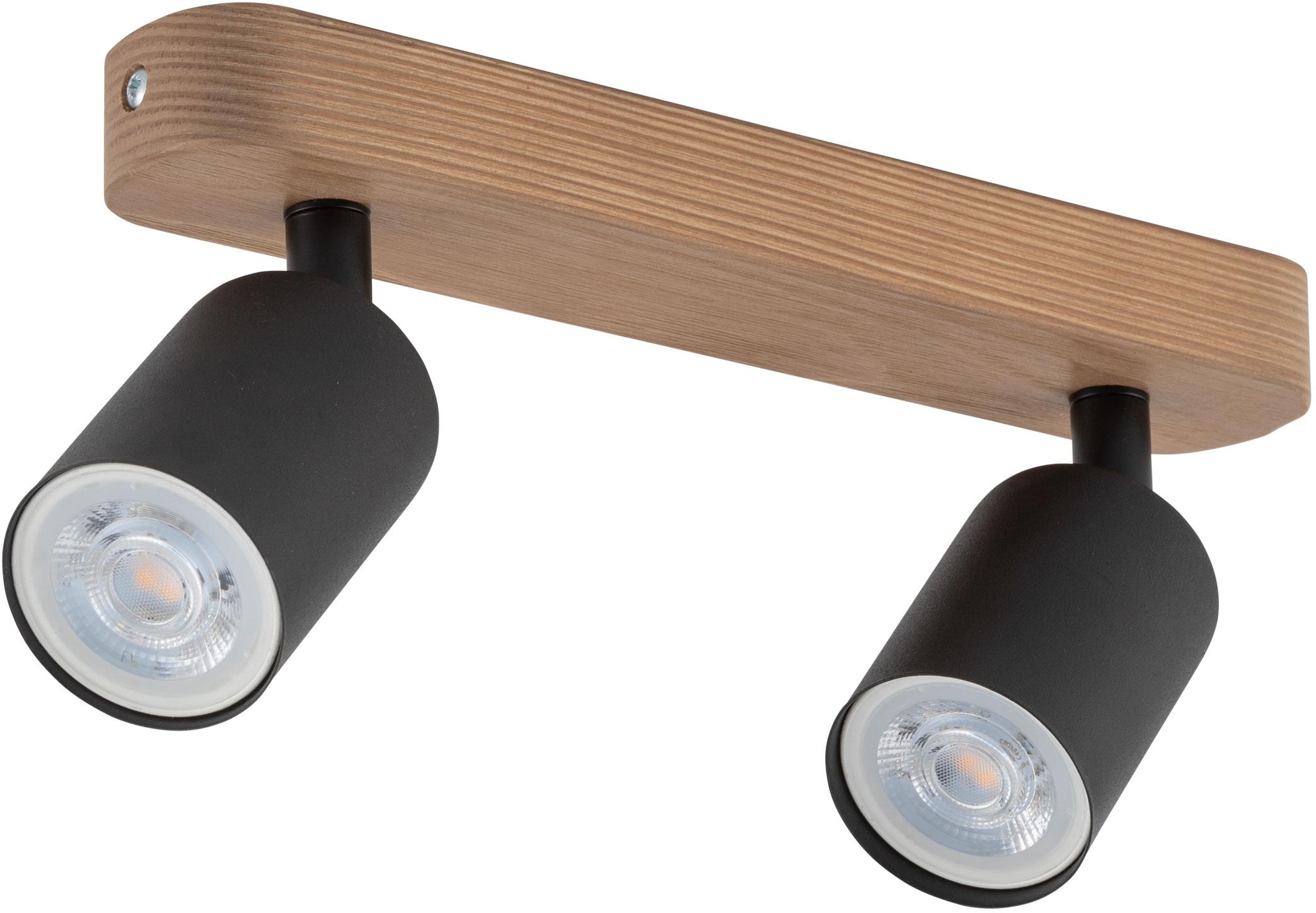 TK Lighting Top mennyezeti lámpa 2x10 W fekete-fa 3291