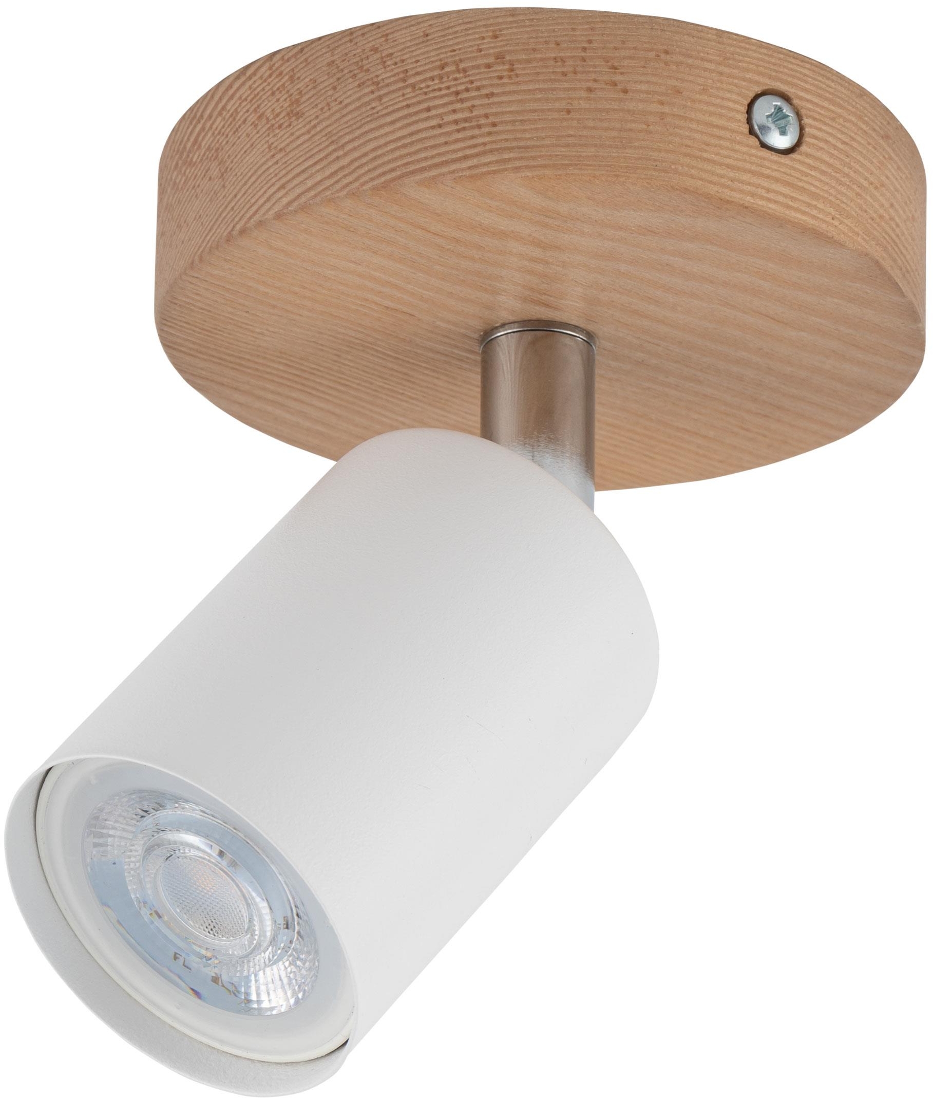 TK Lighting Top mennyezeti lámpa 1x10 W fehér-króm-fa 3294