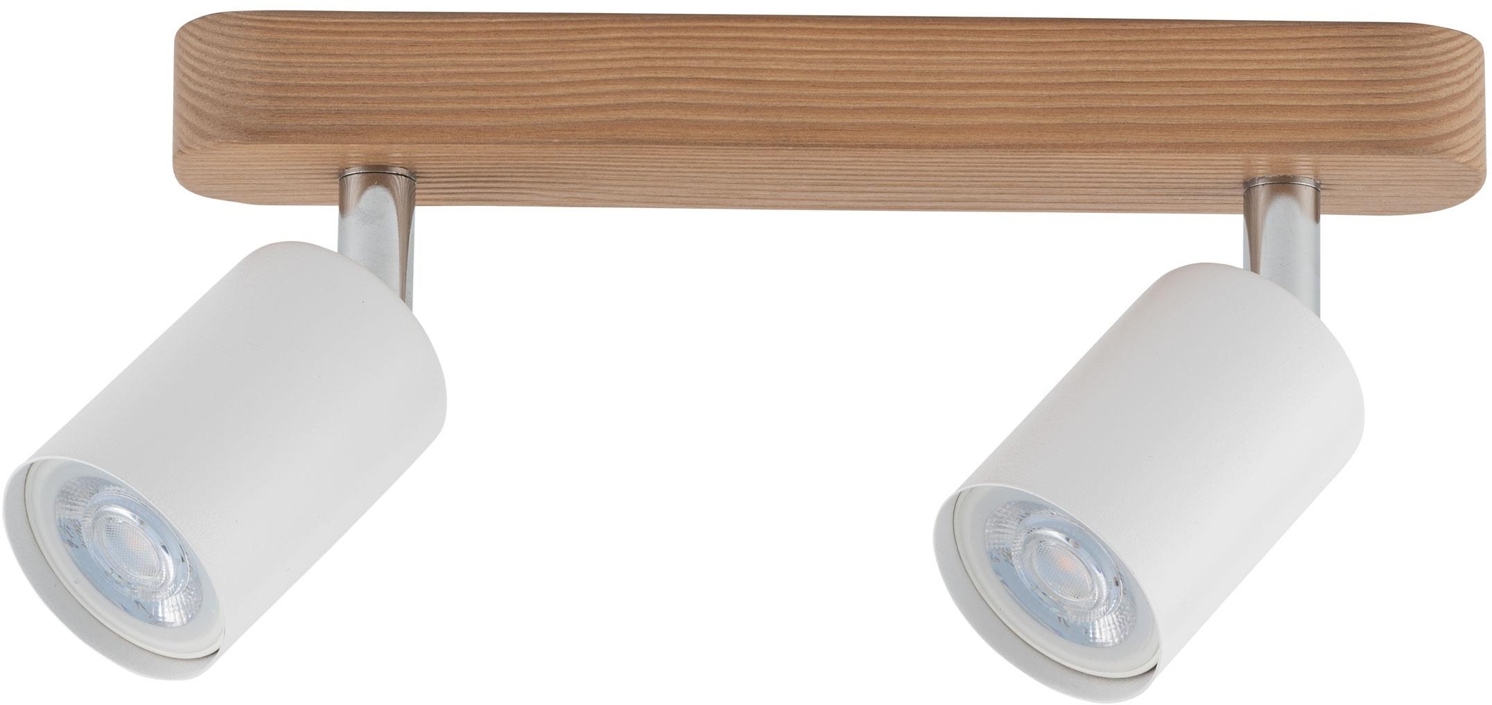 TK Lighting Top mennyezeti lámpa 2x10 W fehér-króm-fa 3295