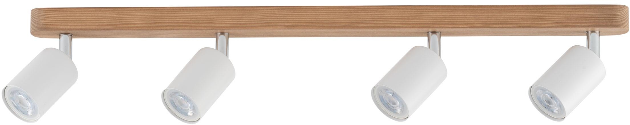 TK Lighting Top mennyezeti lámpa 4x10 W fehér-króm-fa 3297