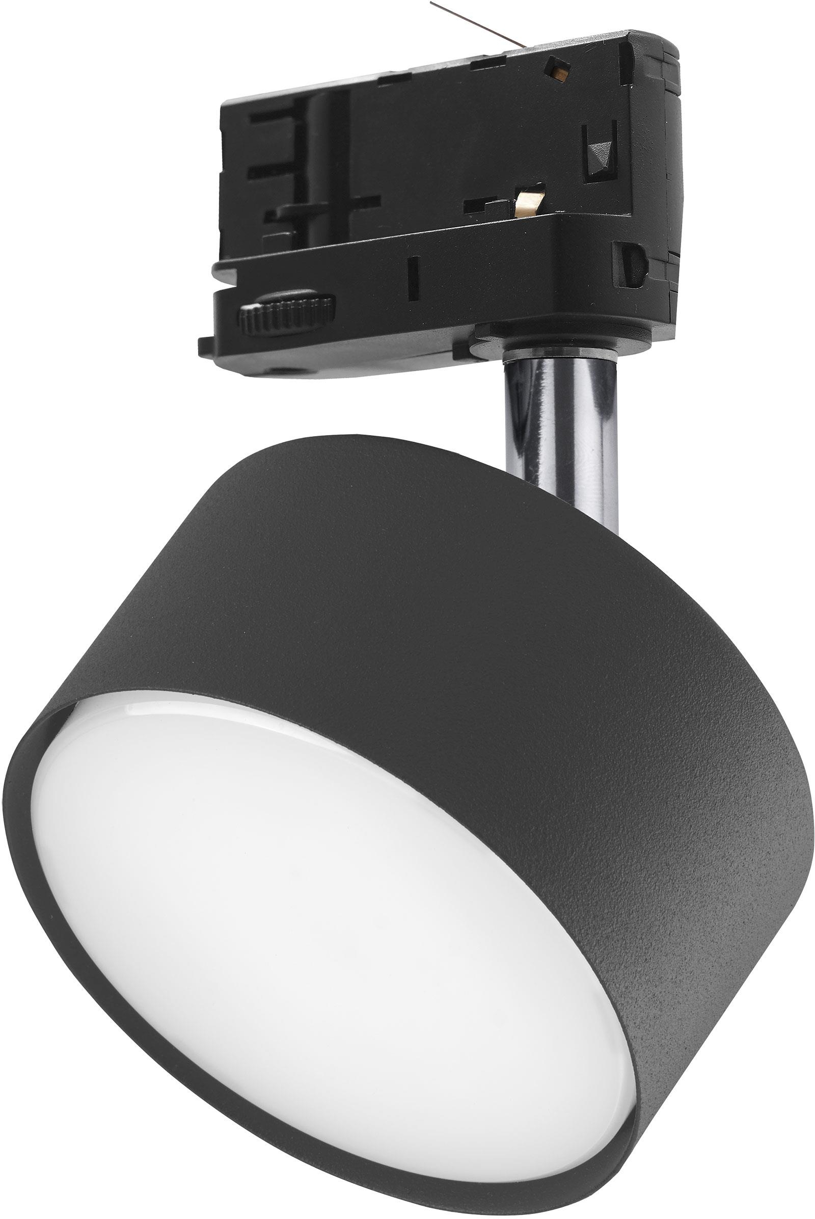 TK Lighting Tracer lámpa gyűjtősínekhez 1x10 W fekete-króm 6061