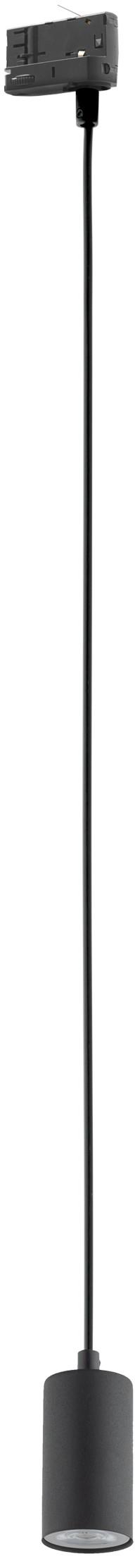 TK Lighting Tracer lámpa gyűjtősínekhez 1x10 W fekete-króm 4844