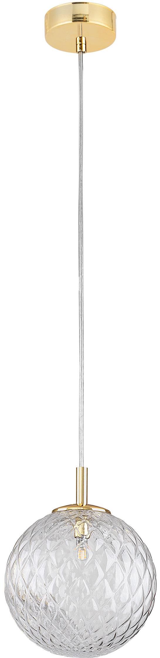 TK Lighting Cadix függőlámpa 1x6 W átlátszó-arany 4609