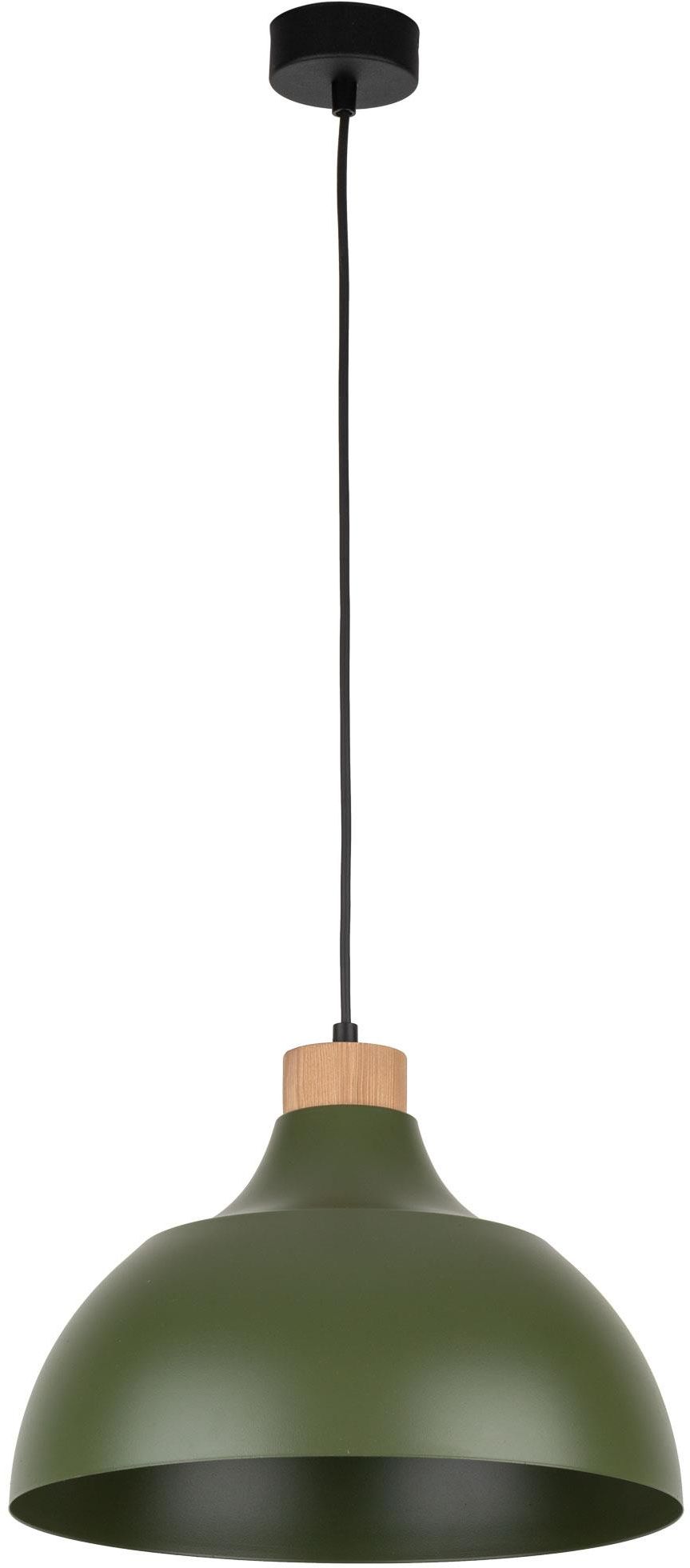 TK Lighting Cap függőlámpa 1x15 W zöld-fa 5665