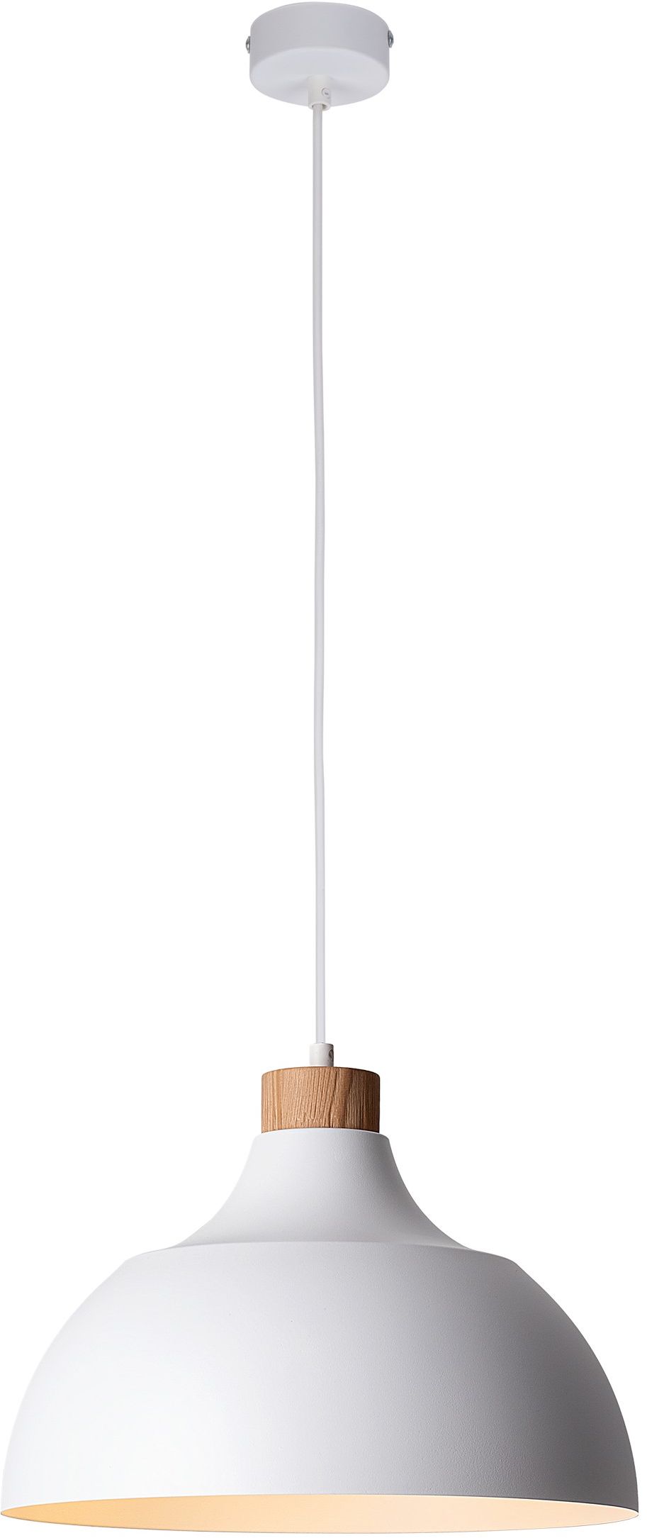TK Lighting Cap függőlámpa 1x15 W fehér-fa 2070