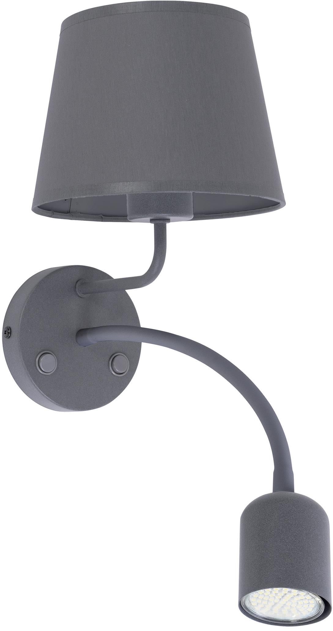 TK Lighting Maja oldalfali lámpa szürke 2536