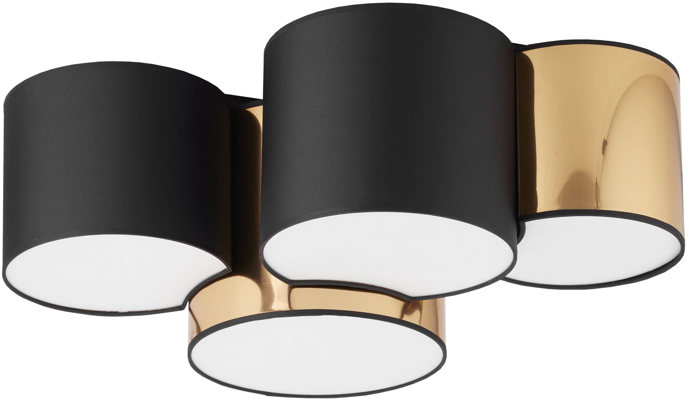 TK Lighting Mona mennyezet 4x15 W fekete 3446