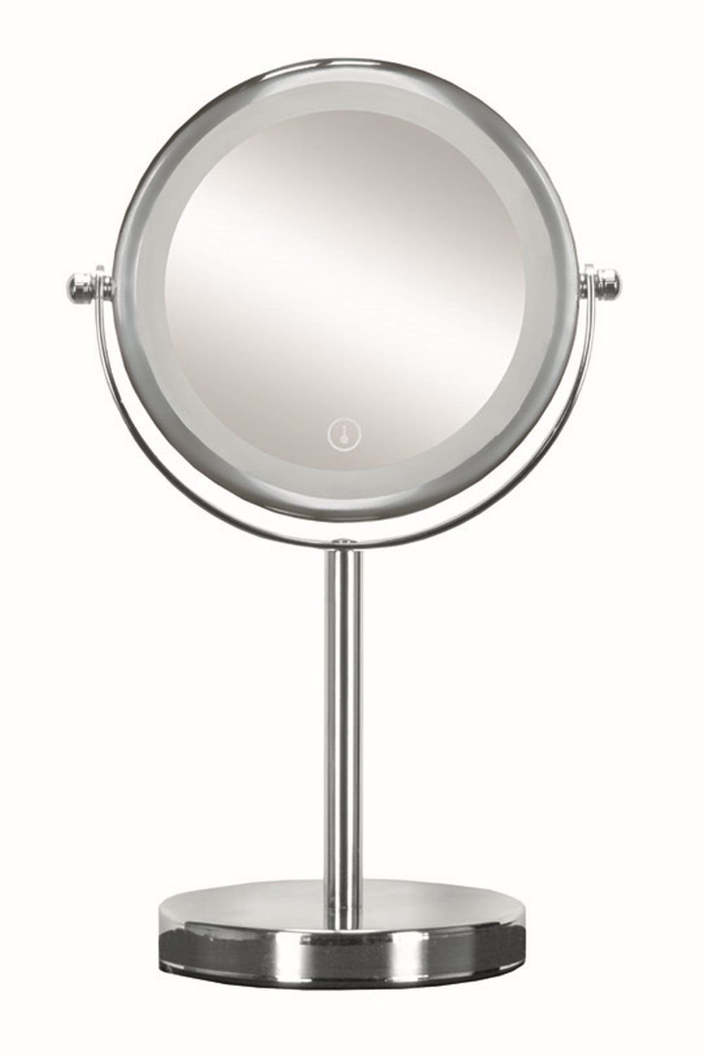 Kleine Wolke LED Mirror kozmetikai tükör 17.5x29.5 cm kerek világítással króm 5887124886