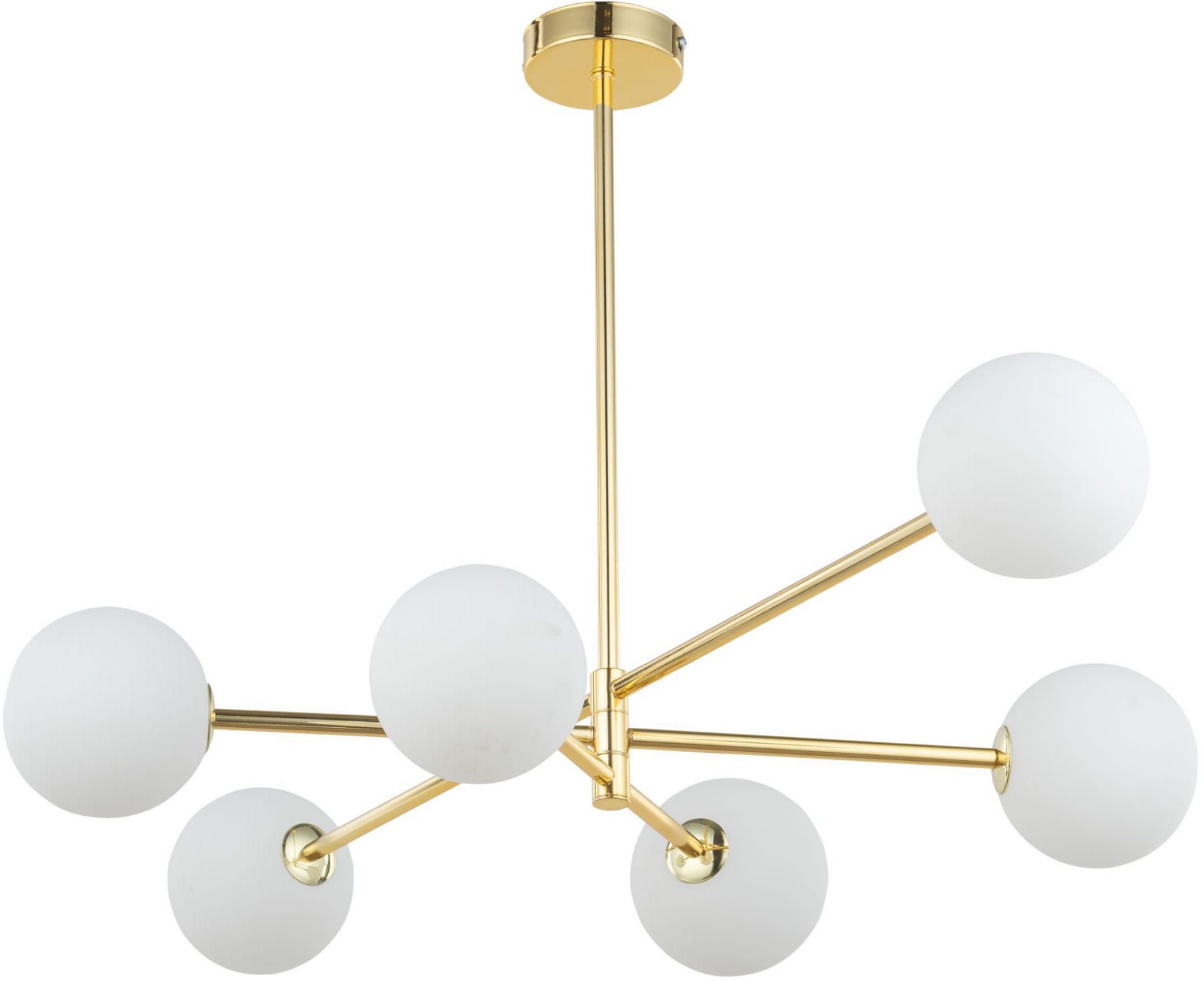 TK Lighting Sarius mennyezeti lámpa 6x6 W fehér-arany 4736