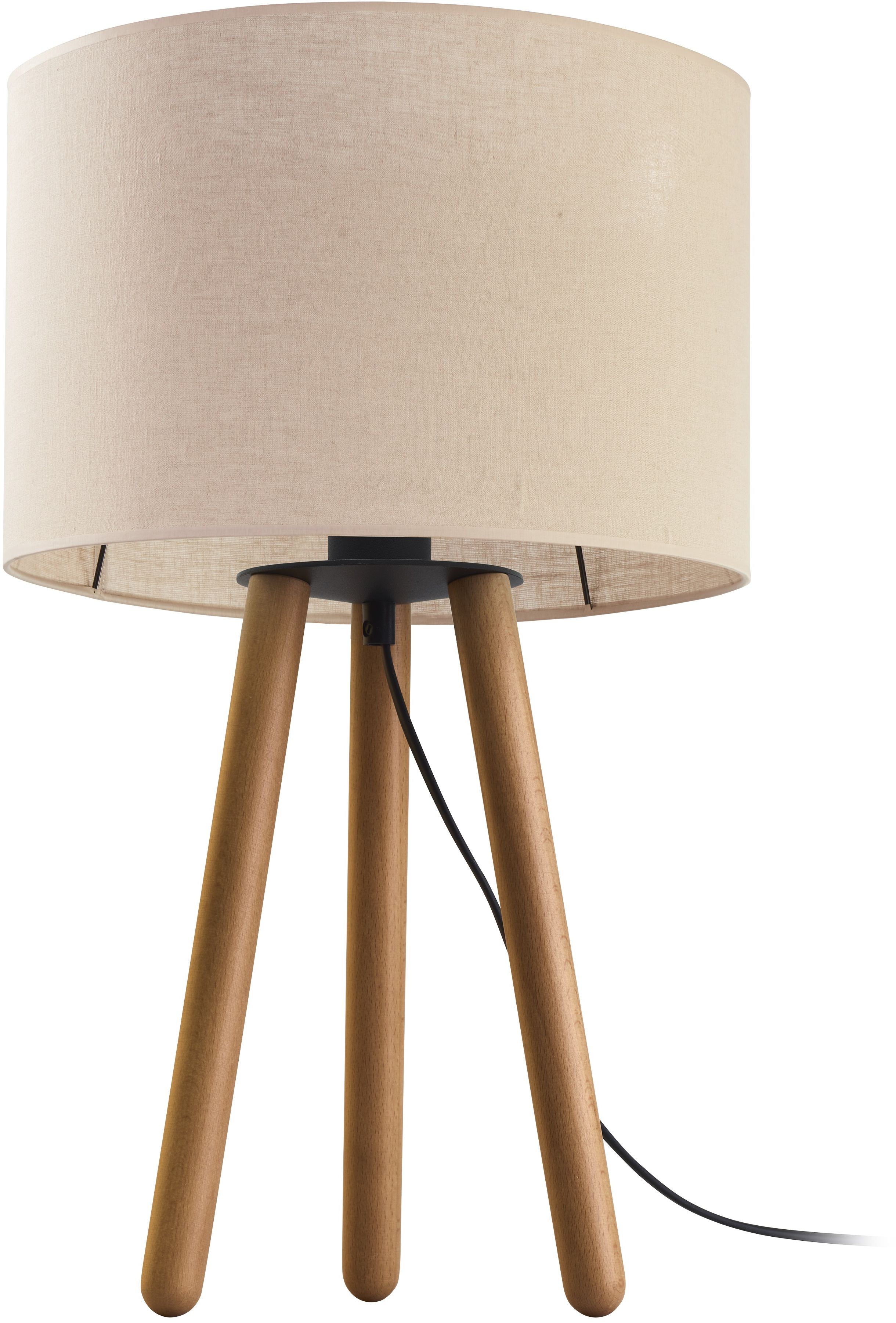 TK Lighting Tokyo asztali lámpa 1x15 W fa -bézs 5291