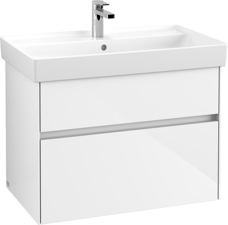 Villeroy & Boch Collaro szekrény 75.4x44.4x54.6 cm mosdókagyló alá akasztható fehér C01000DH