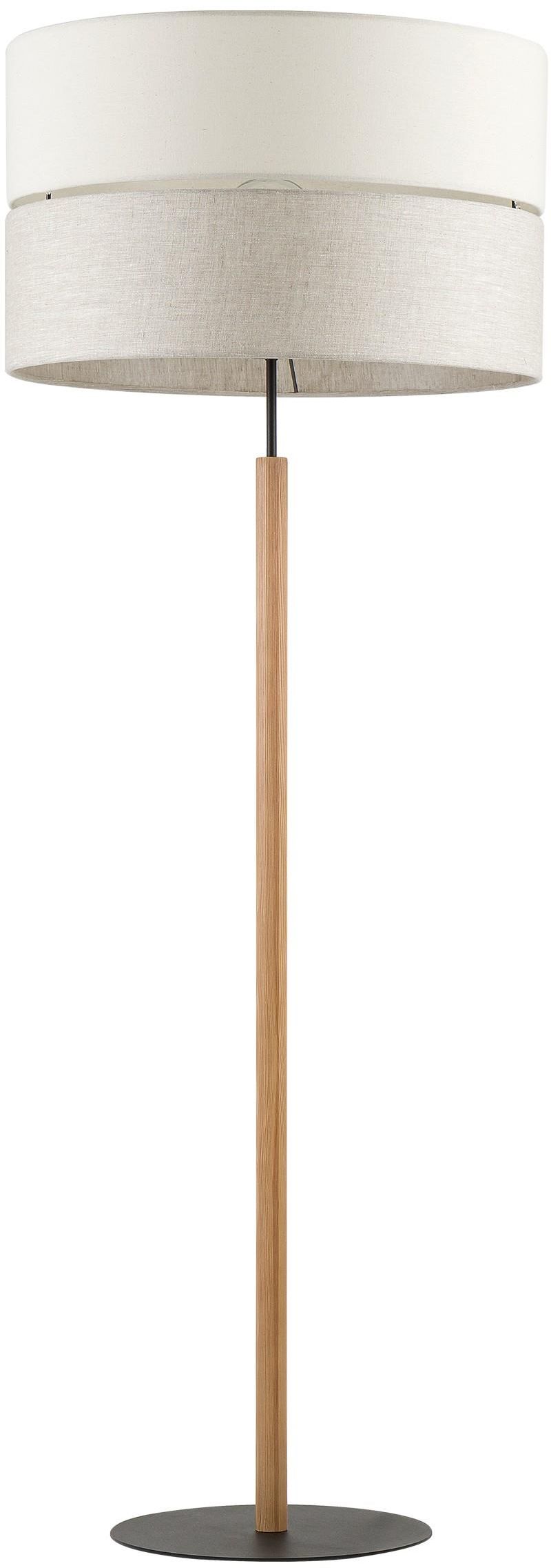 TK Lighting Eco állólámpa 1x15 W fekete-szürke-fa-bézs 5597
