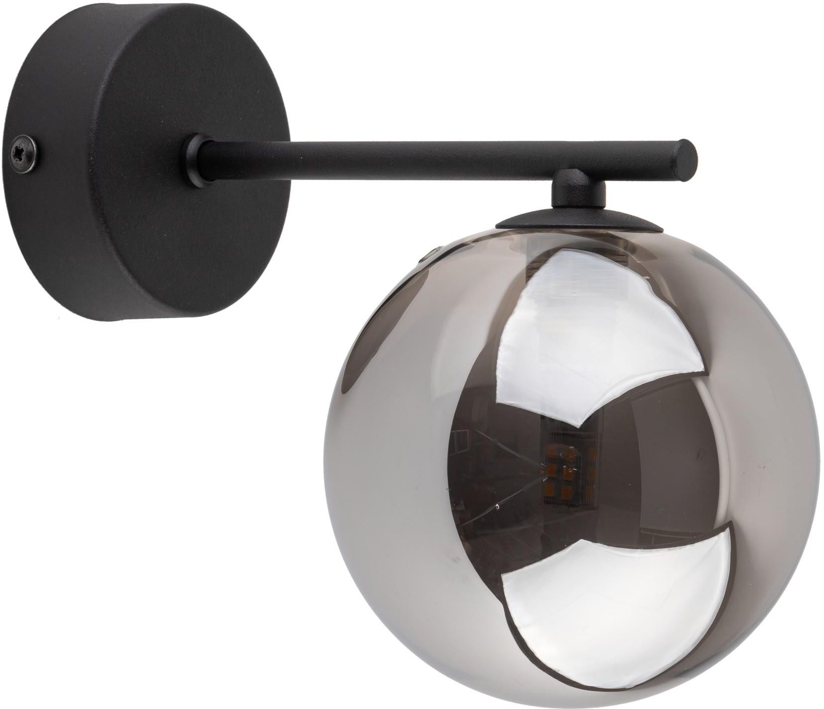 TK Lighting Estera oldalfali lámpa 1x6 W fekete-füst színű 4777