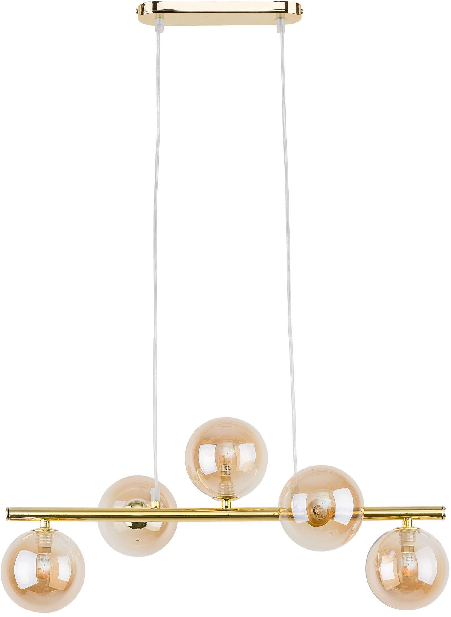 TK Lighting Estera függőlámpa 5x6 W arany 4549