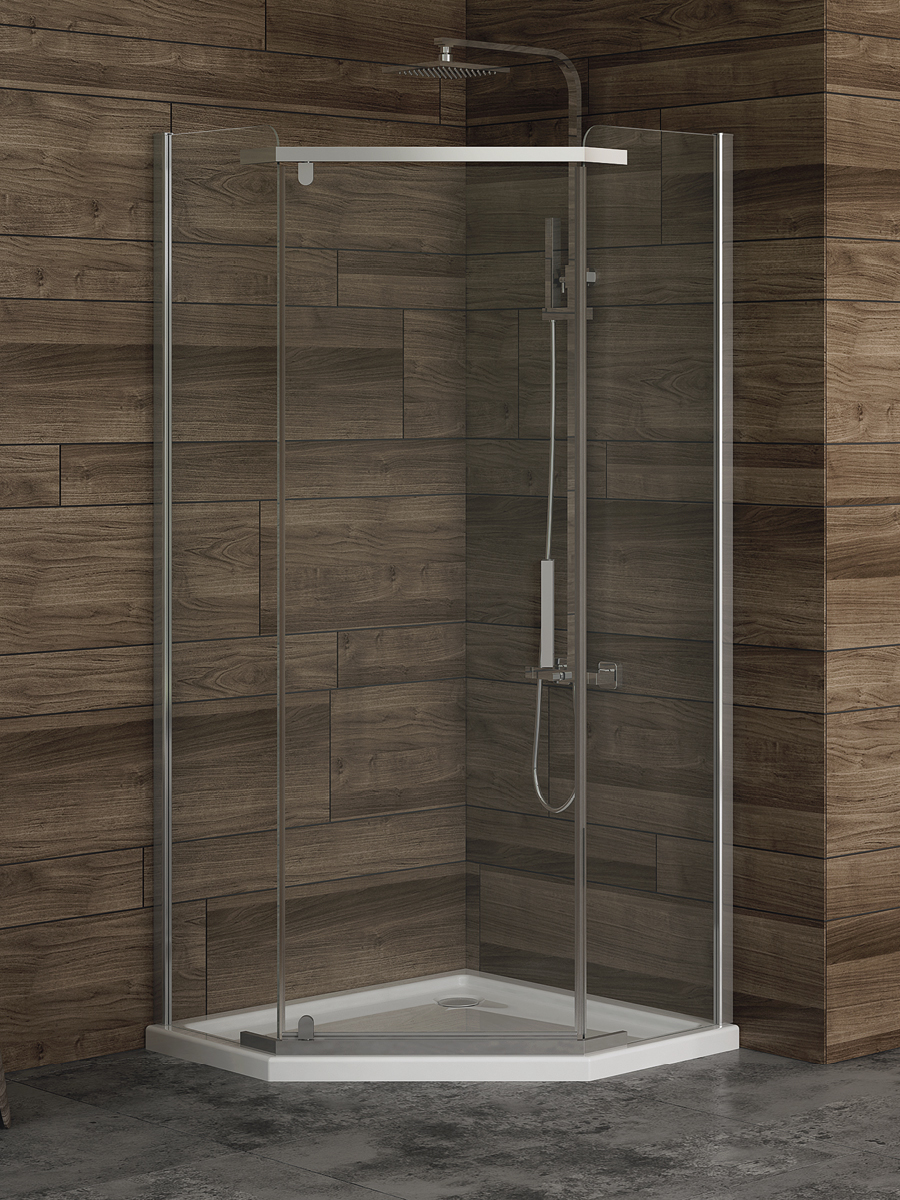 New Trendy New Komfort zuhanykabin 100x80 cm króm fényes/átlátszó üveg K-0809