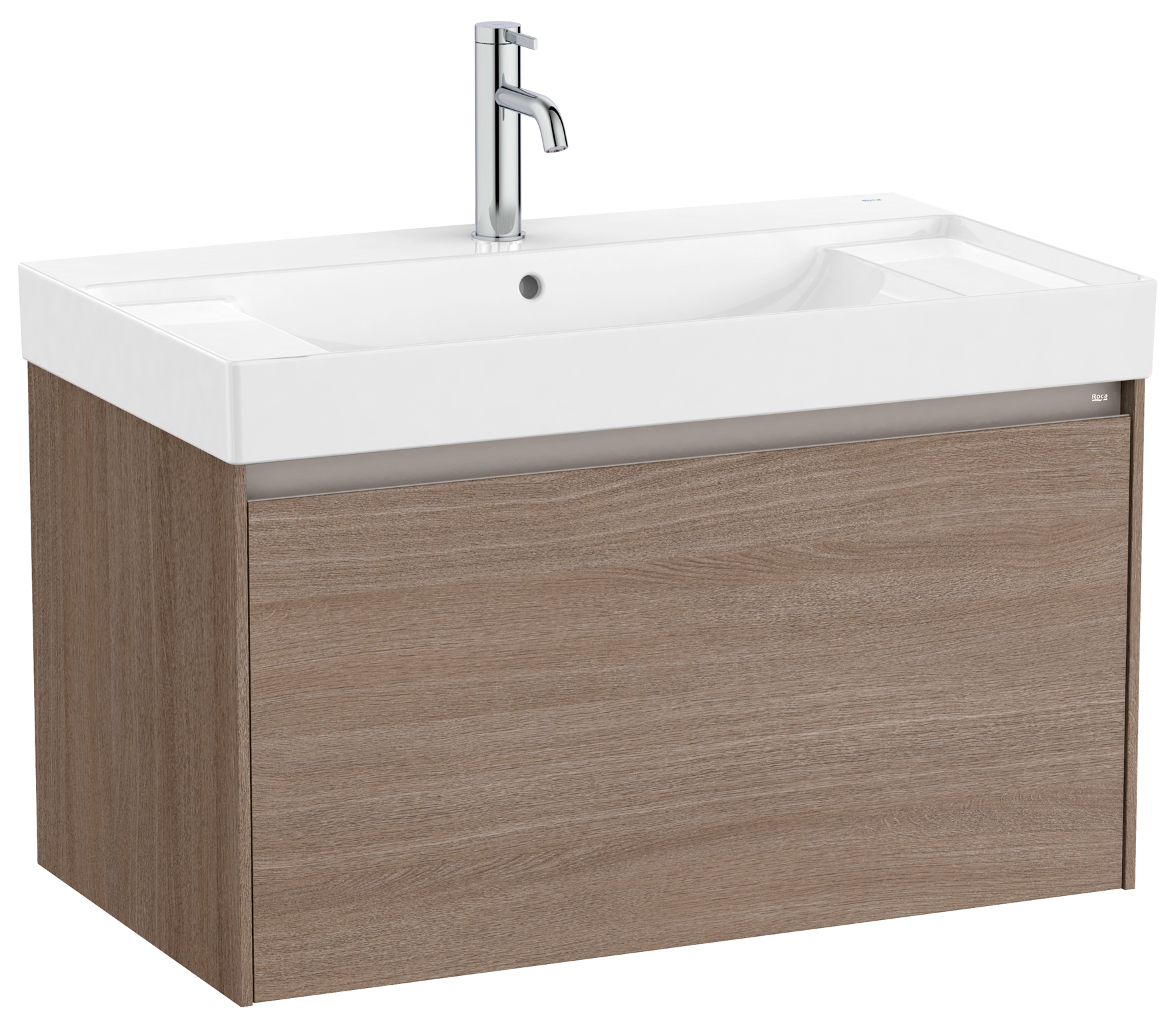 Roca Ona mosdó szekrénnyel 80 cm barna A851685511