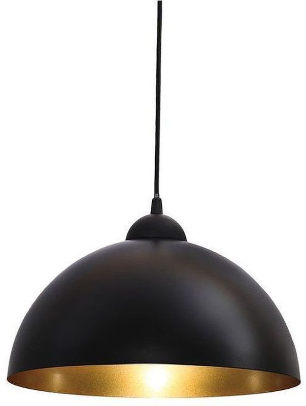 Abigali Round függőlámpa 1x40 W fekete-arany CHFB-E27