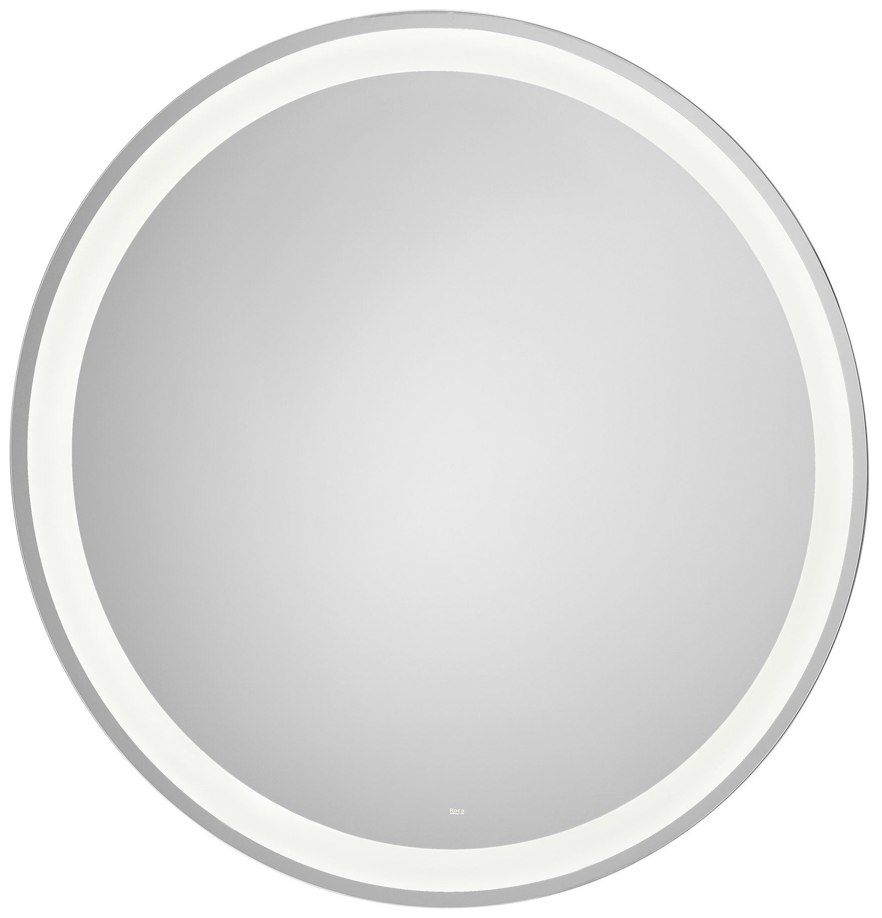 Roca Iridia tükör 100x100 cm kerek világítással páramentesítő fóliával króm A812338000