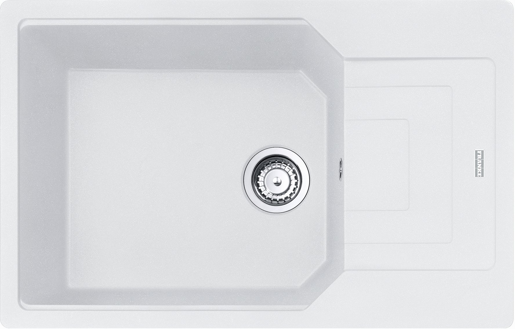 Franke Urban gránit mosogató 78x50 cm fehér 114.0687.280