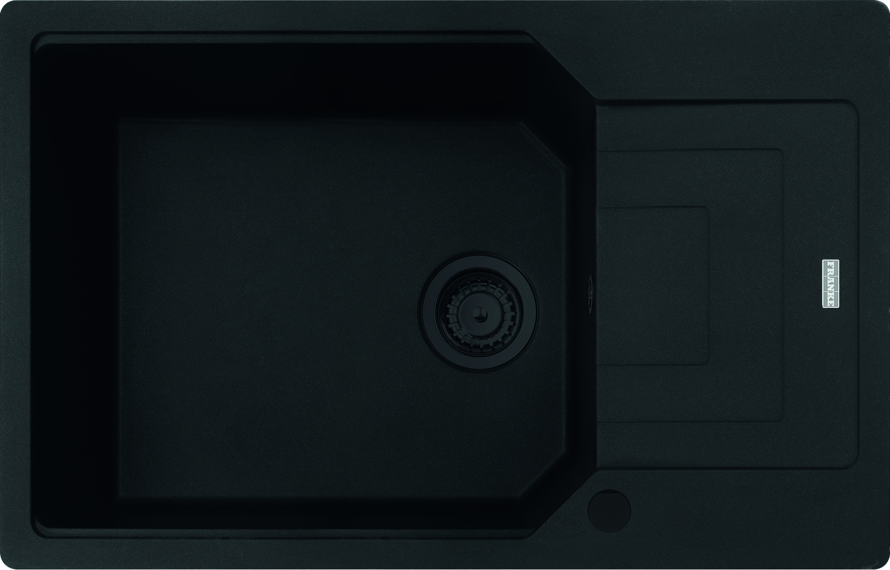 Franke Urban gránit mosogató 78x50 cm fekete 114.0697.751