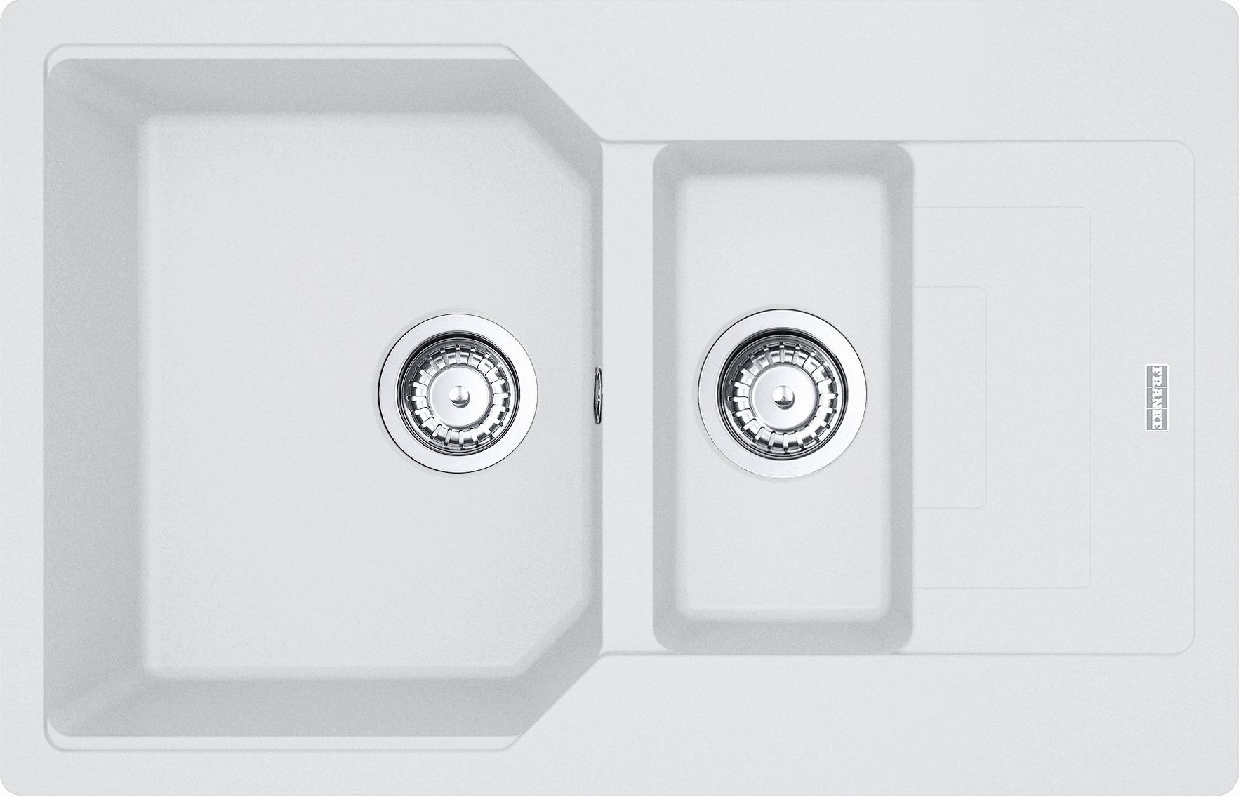 Franke Urban gránit mosogató 78x50 cm fehér 114.0687.297