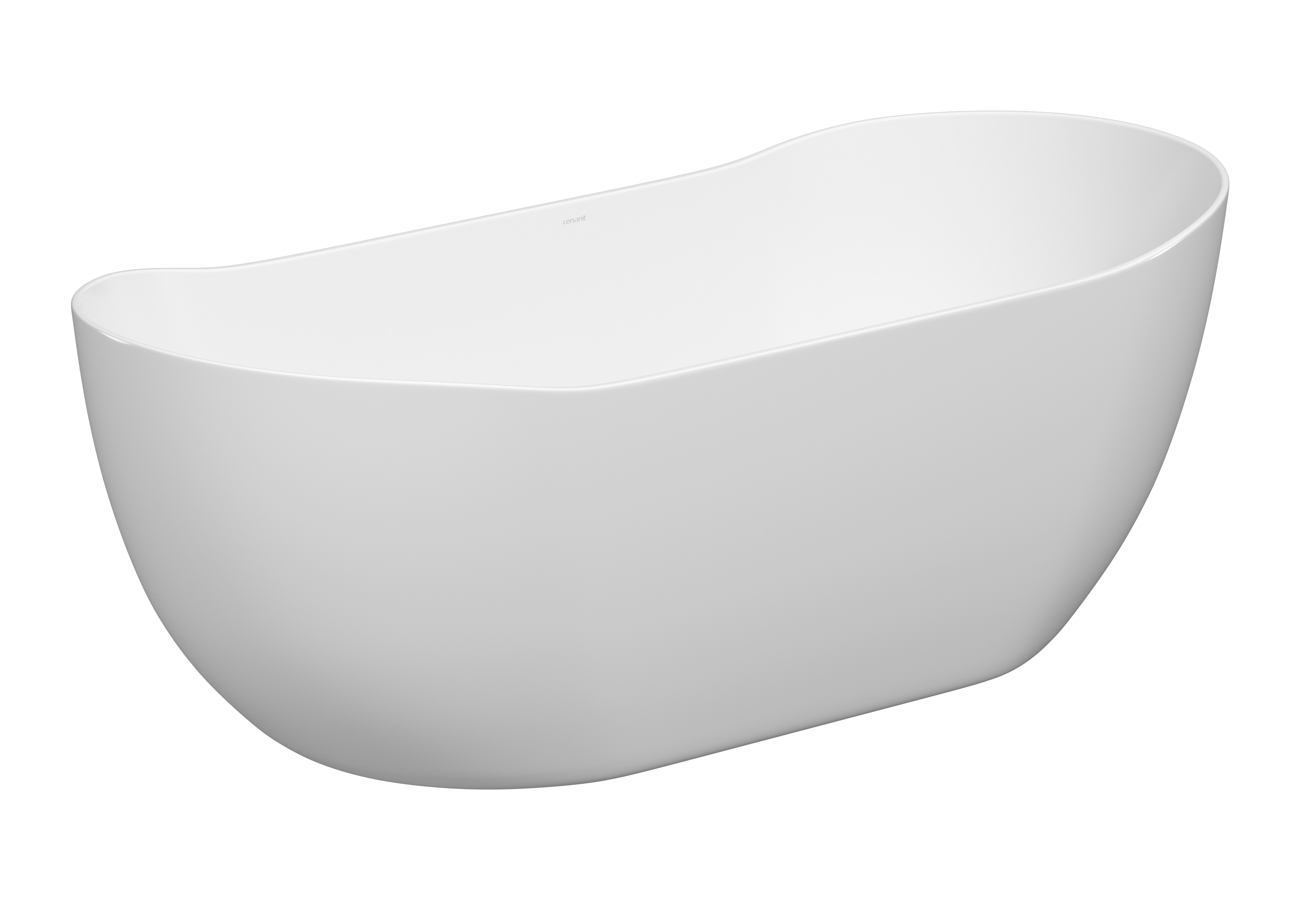 Cersanit Inverto térben álló kád 180x80 cm ovális fehér S301-372