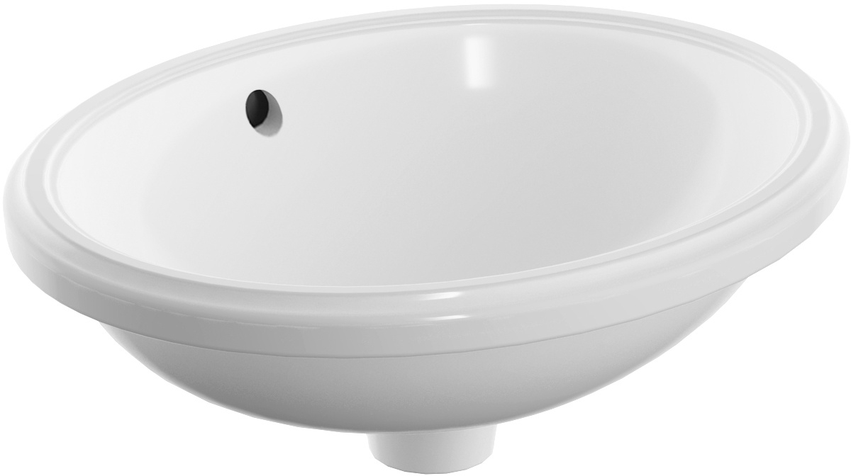 Geberit Variform mosdótál 42x33 cm ovális alulról beépíthető fehér 500.749.00.2