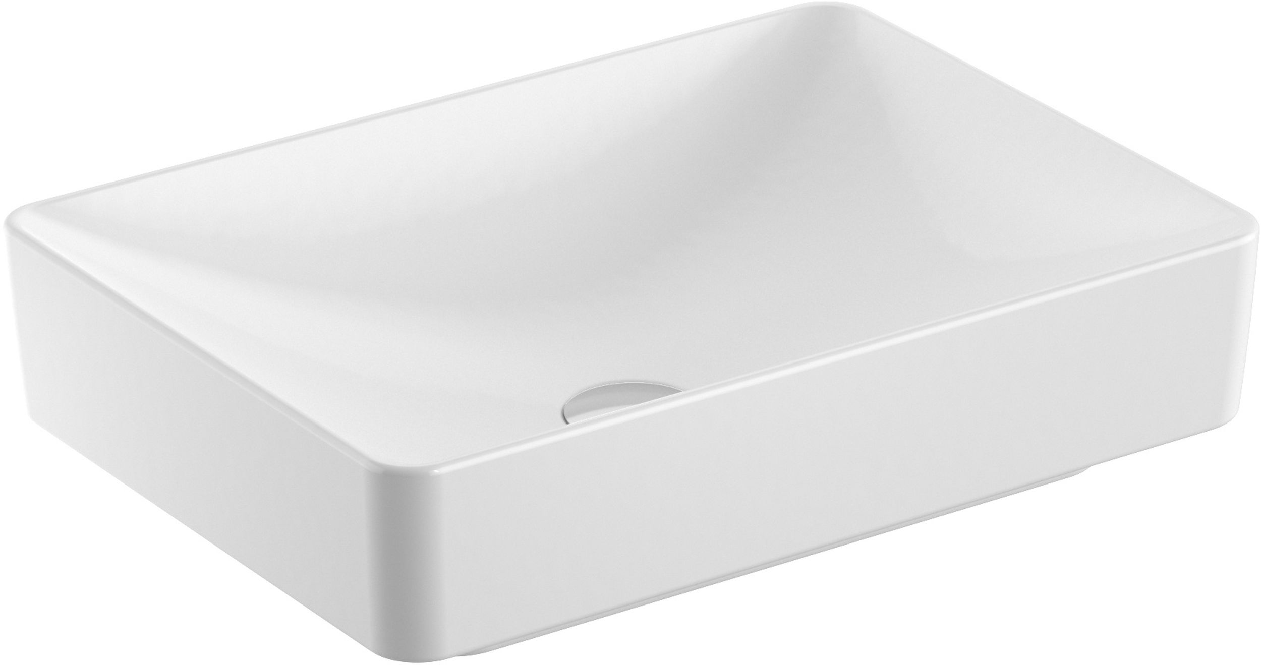 Geberit Variform mosdótál 55x40 cm négyszögletes beépíthető-mosdótálak fehér 500.779.00.2