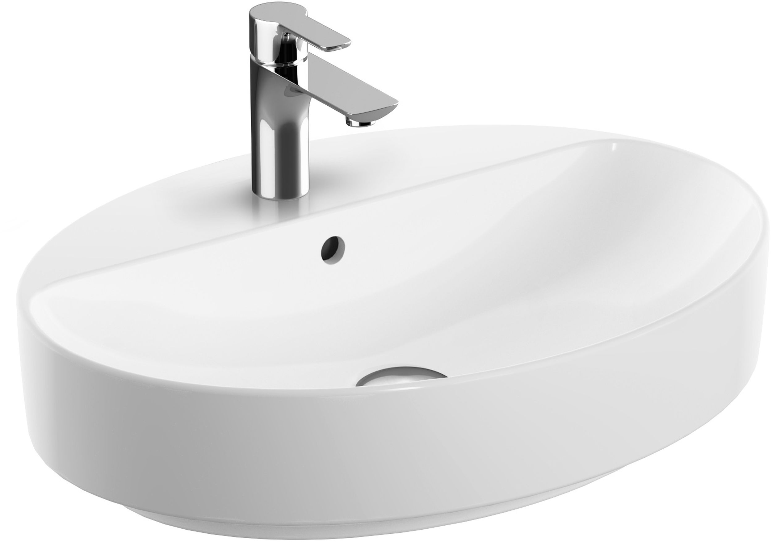 Geberit Variform mosdótál 60x45 cm ovális beépíthető-mosdótálak fehér 500.772.00.2