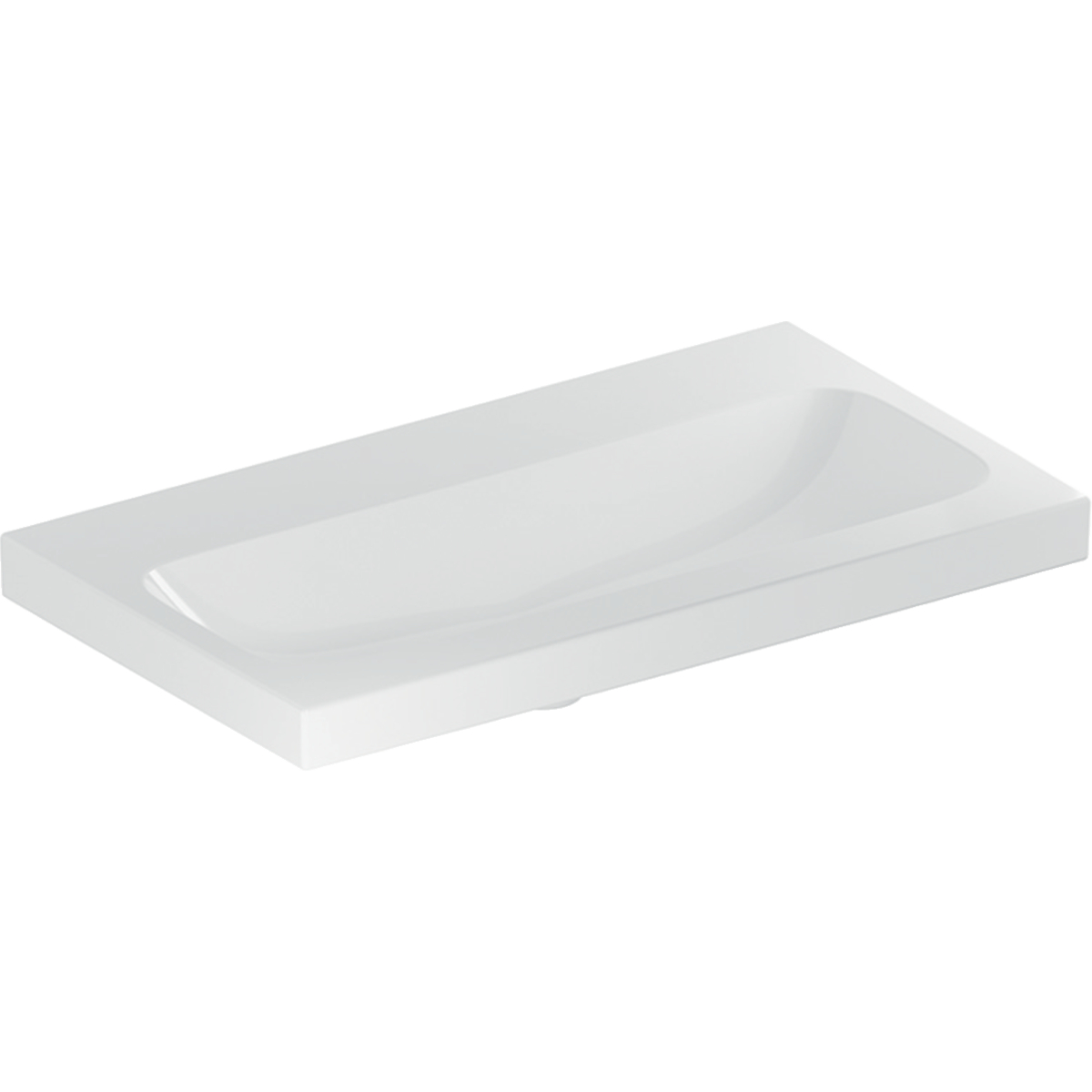 Geberit iCon mosdótál 75x42 cm négyszögletes beépíthető-mosdótálak fehér 501.842.00.8