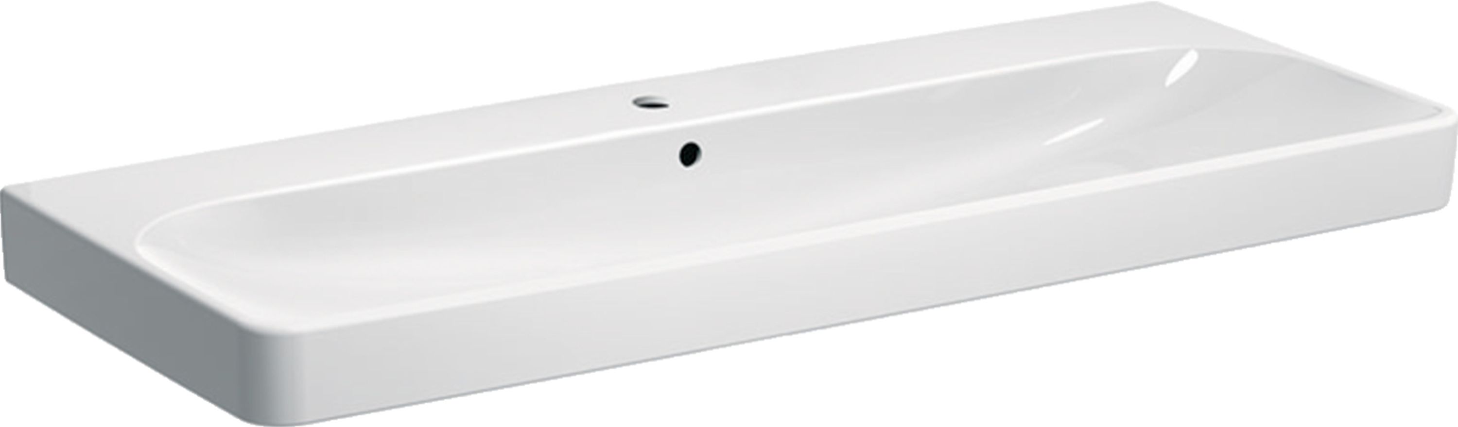 Geberit Smyle Square mosdótál 120x48 cm négyszögletes klasszikus-beépíthető-süllyesztett fehér 500.226.01.1