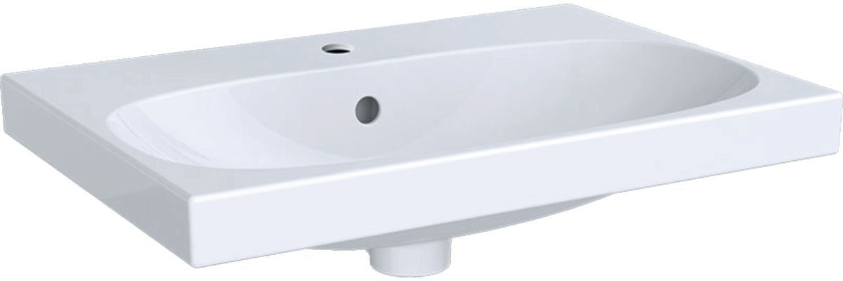 Geberit Acanto mosdótál 60x42 cm négyszögletes beépíthető fehér 500.631.01.8