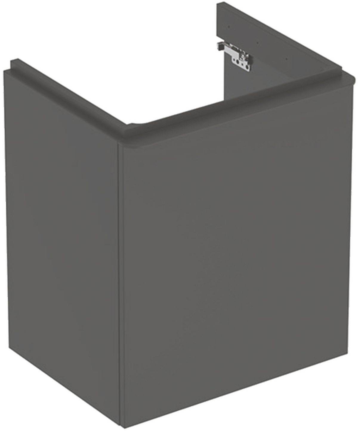 Geberit Smyle Square szekrény 53.6x43.3x61.7 cm mosdókagyló alá akasztható fekete 500.366.JK.1