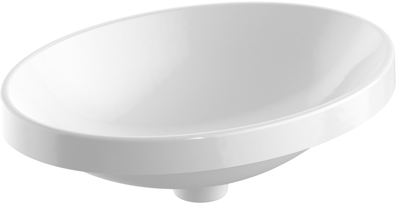Geberit Variform mosdótál 55x40 cm ovális süllyesztett fehér 500.719.01.2